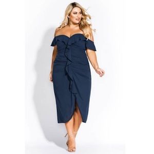Va Va voom navy city chic dress size 16